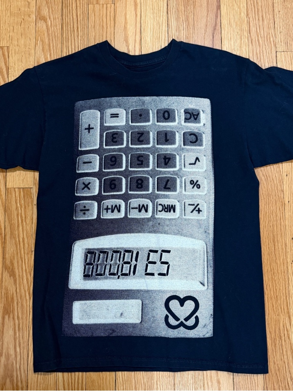 Keep A Breast Tee with Calculator 'BOOBIES' Display